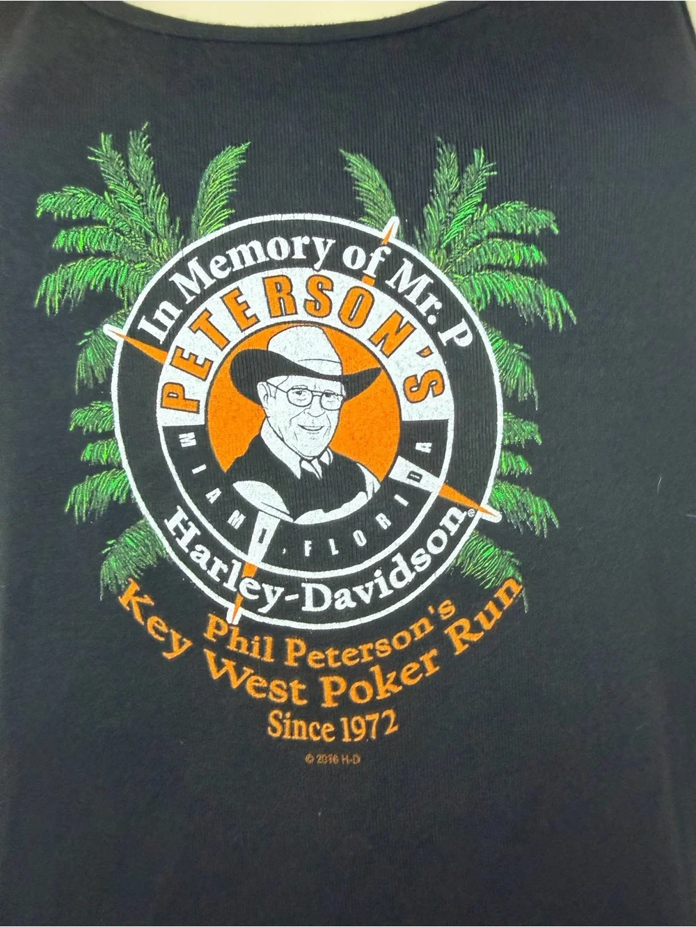 Harley-Davidson Tank Top L Peterson’s Key West Poker Run 2016 Miami HD